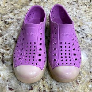 Native Purple Slip-On Shoes with Cream Soles J1